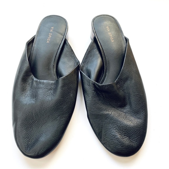 Via Spiga tortoise heel leather mules - Picture 7 of 8